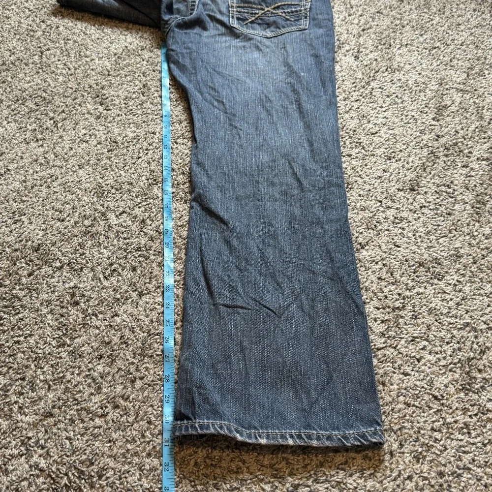Ariat Jeans M5 Low Rise Straight Leg Fit Buffalo Nickle Men's 34x32 Whiskers Y2K